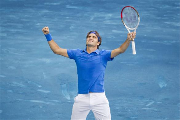 Federer winning